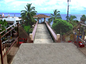 Private walkway to beach
