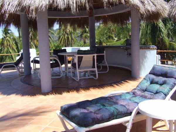Our palapa roof-top terrace & BBQ grill